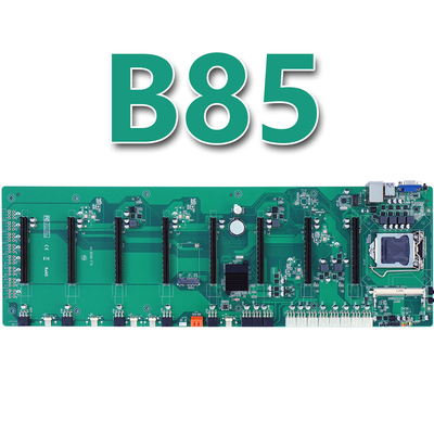 B85 গ্রাফিক কার্ড 8 GPU Ethereum মাইনিং মাদারবোর্ড LGA1150